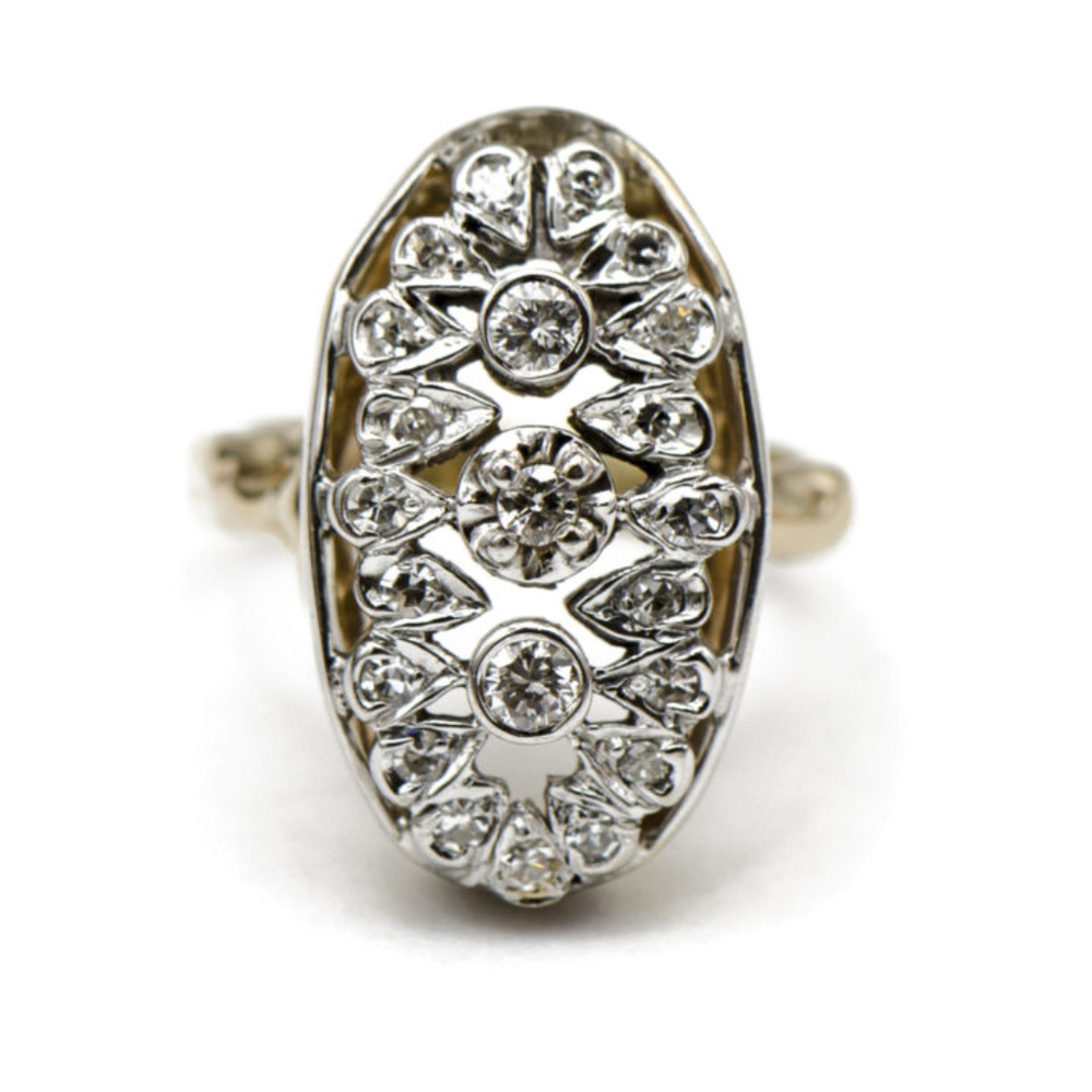 Vintage Diamond Art Deco Ring